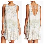 Free People Intimately‎  Floral Swing Mini Dress Open Back Tie Detail Size Small Photo 1