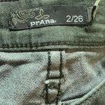 prAna  Women's 2 Jeans Green Denim Skinny Leg Low Rise Stretch‎ Pockets Photo 3