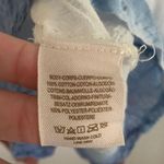 Free People Women’s Small White Blue Metallic Gold Dip Dye Ombré Trapeze Slip Beach Dress Photo 7