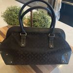 Relic Vintage Leather and Fabric Frame Pocket Satchel Bag Purse Handbag Studded Photo 3