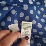 Lilly Pulitzer Langston pocket dot royal purple women's blouse SZ small Photo 7