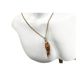 Enamel KOI Gold Fish Moveable Articulated Pendant Charm Cloisonné Orange Photo 7