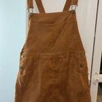 Pink Lily  Tan Corduroy Overall Mini Dress Photo 0