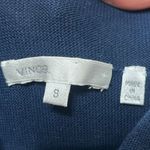 Vince Cowl Funnel Neck Sweater Dress Mini Blue Cotton Womens Size Small S Photo 11