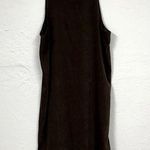 Nina Piccalino Brown Felt Overall Dress Womens 16 Jumper Loepard Dragon Lined Photo 0