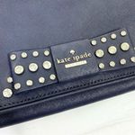 Kate Spade New York Eva Davies Mews Bow Offshore Navy Blue Clutch Purse Photo 4