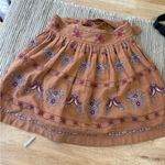 Anthropologie  Meghan Embroidered Mini Skirt size 6 Photo 4
