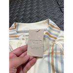 Peter Millar NWT  Womens Ivory Plaid/British Grey Lightweight Shirt Quarter-Zip L Photo 5