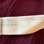 Hollister Burgundy Waffle Oversized Cropped Hoodie Sweater Medium Photo 8