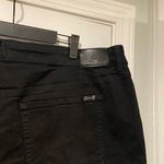 Seven7 NWT Seven Size 24W Black Denim Stretch Zip Roll Cuff Weekend Shorts Photo 5