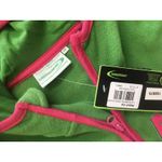 #18 NWT! Women's Green and Pink IRELAND Zip Front Polar Fleece Jacket Size XS Photo 2