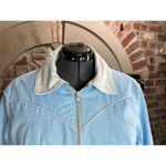 Jacket 1980s hood blue cream Size 20W Photo 3