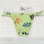 O'Neill NWT  Strappy Cardiff Brook Cheeky Bikini Bottoms - Green Floral - S Photo 5
