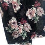 Newbury Kustom Women’s Black Velvet Floral Open Front Kimono Cardigan Photo 6