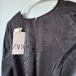 ZARA Black Satin Romper Size XS Photo 5
