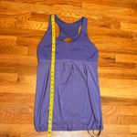 Lululemon  Women’s 12 Purple Racerback Cut out Built in Bra Athletic Tank Top Photo 4