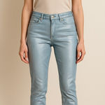 Ralph Lauren Purple Label Jeans Italy – Light Blue Silver Sheen Luxury Denim 28 Photo 0