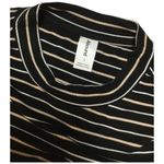 Abound New  Womens Size Large Rain Check Bodycon Mini Striped Ruched Black Photo 9