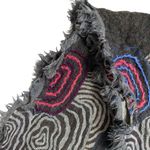 Unbranded Women’s Gray Spiral Knit Fringe Rectangle Scarf 24.5” X 72” Long Cozy Photo 2