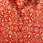 Charter Club Linen Blend Tunic Shirt Womens Size 14 Red White Floral Print Photo 1