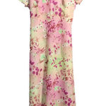 VTG 90s Y2K Floral Maxi Dress Fairy Grunge Retro Pink Floral USA Made L Jody CA Size L Photo 0
