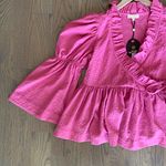 byTiMo Bubble Wrap Blouse in Pink Size XS Photo 8