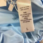 ANDIE NWT  Swim The Siren Athletic Cropped Tankini Top L Bluf Blue Floral #3113 Photo 6