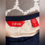 IZOD  Navy and White Striped Sweatshirt M loose fit rugby stripes M Photo 2