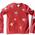 Cynthia Rowley  Cashmere Coral Star Crew Neck Sweater Small Photo 0