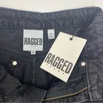 The Ragged Priest X Free People Back Slash Mom Jeans: Charcoal Black Rigid Denim Photo 14