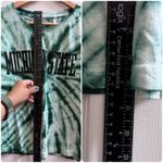 Press Box Apparel Green Tie Dye Michigan State Cotton Crop Top Size Large Photo 5