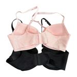 Carrie Amber 2 Pack Push Up Bras in Black/Pink, Size 36B​ Black Photo 1