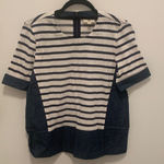 AG Adriano Goldschmied NWOT  Striped Denim T shirt Photo 0