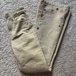 Forever 21 floral embroidered corduroy pants Photo 0