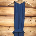 Apiece Apart NWOT  Isla Textured Sleeveless Wide Leg Jumpsuit Navy 6 Photo 6