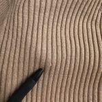 American Eagle AE Long-Sleeve Collared Polo Sweater Tan Sand NWT Medium Photo 4