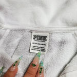 PINK - Victoria's Secret PINK By Victoria's Secret Grey Tie Dye Half Zip Sweater Photo 5