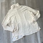 Free People Free Peopl Top mockneck baggy oversize womens Cream (large) boho artsy lagenlook Photo 0