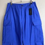 Rag and Bone  Pants women Size 0 Sands Cargo Trouser Wide Leg Bright Blue $450 Photo 4