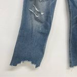 Hollister  High Rise Slim Straight Jeans Distressed Raw Hem Ankle Length Women 28 Photo 12