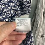 Como vintage Come Vintage  Blue Flower Floral 3/4 Sleeve Henley Scoop Neck Top Size XL NWT Photo 5