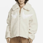 Nike  Womens Sportswear Swoosh Sherpa Oversized Jacket XS Photo 0