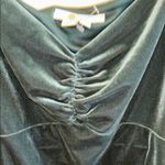 BODEN DARK GREEN VELOUR MIDI DRESS LONG SLEEVE WITH SWEETHEART NECK LINE SIZE 10 Photo 4