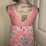 She & Sky Sleeveless Floral Pleated Style with Lace Coral Lavender Dress… Orange Photo 6