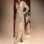 Reformation This is a Gatsby Dress in a silver or champagne color new with tags Photo 12