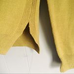 Stitch Fix REGNAX Mustard Side Slit Hipster Crew Neck Sweater Photo 2