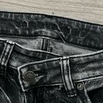 American Eagle Crossover Waist High Rise Mom Jeans | Distressed Black | 4 Short Photo 7