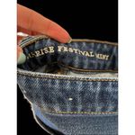 American Eagle High Rise Festival Mini Stripe Denim Skirt Blue Size 0 Short Photo 5