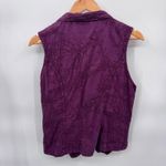 Christopher‎ Banks Western Santa Fe Vest Top Womens Medium Purple Cotton Pockets Photo 6