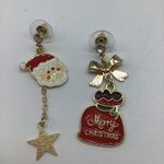New Christmas SantaClaus gift bag fashion earrings Red Photo 8